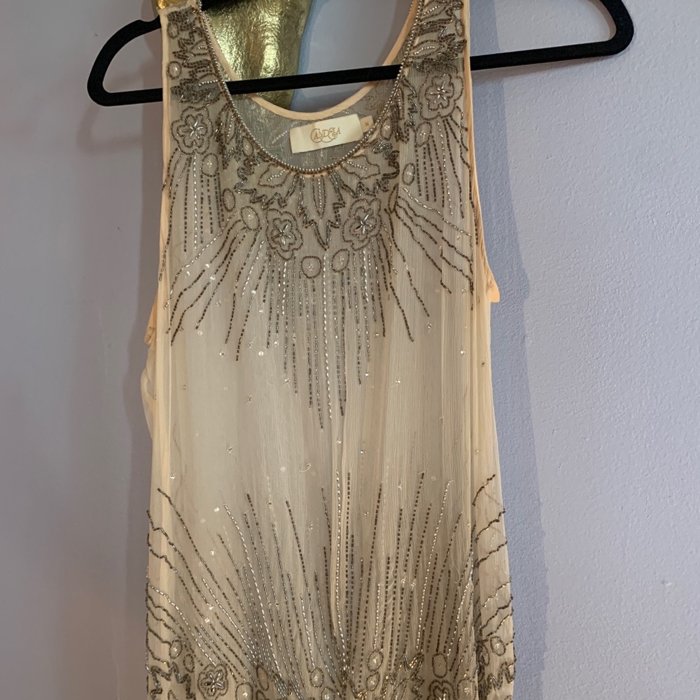 Candela beaded tank top